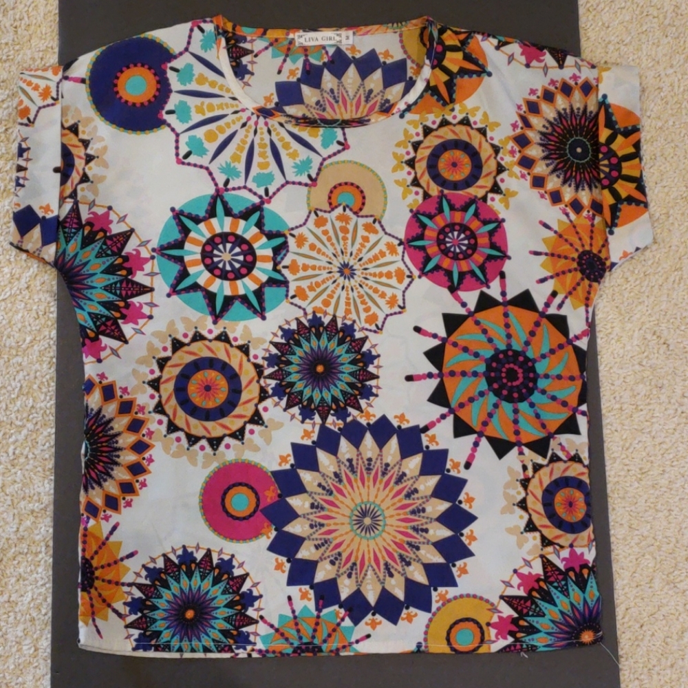 Cute multi colored blouse